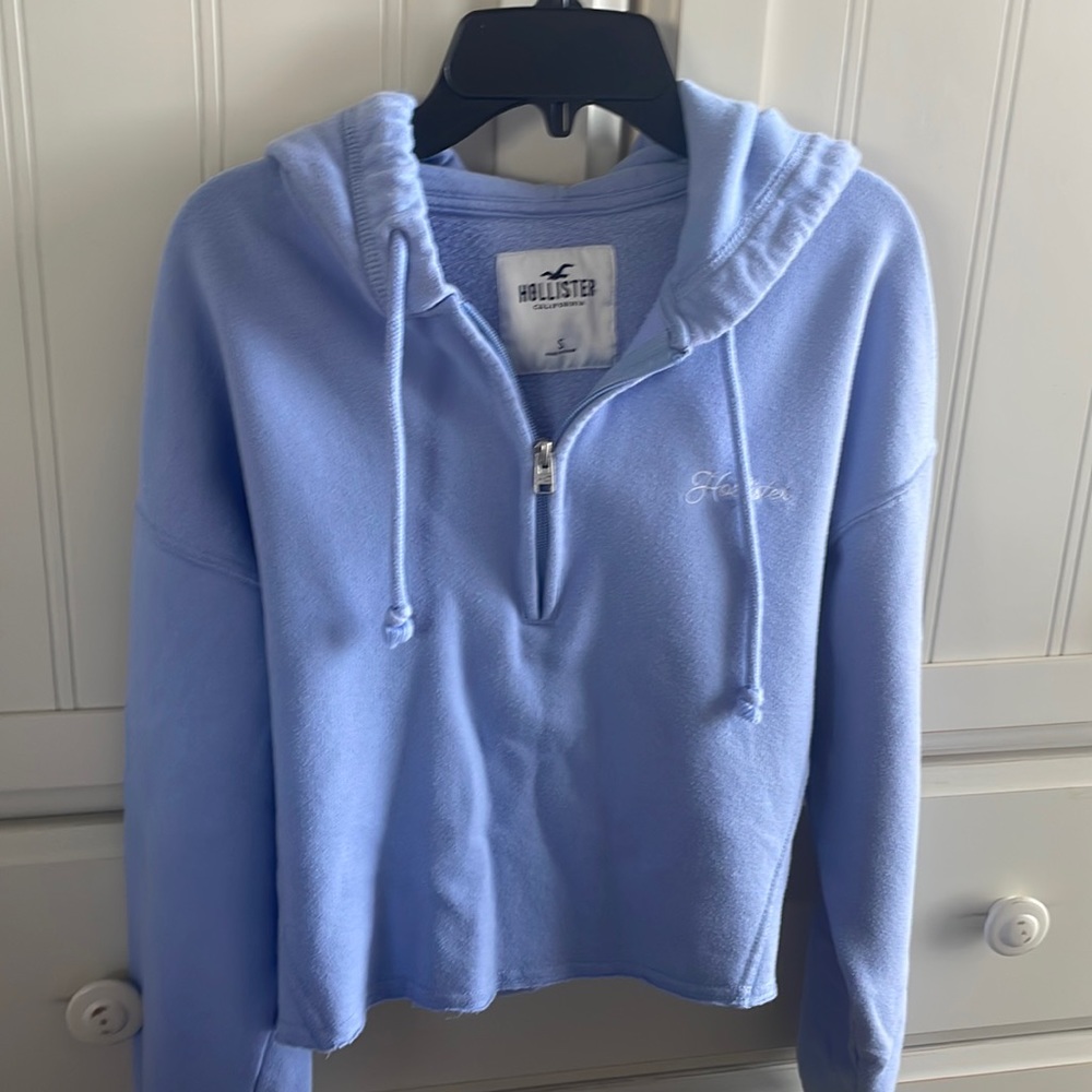 Hollister Cropped Quarter Zip